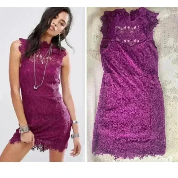 🆕FP Intimately Magenta Daydream Lace Mini - Picture 1 of 11